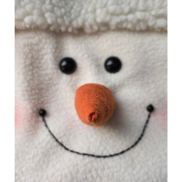 Prima Two Feet Long Snowman Stocking with Cardinal - Picture 6 of 9